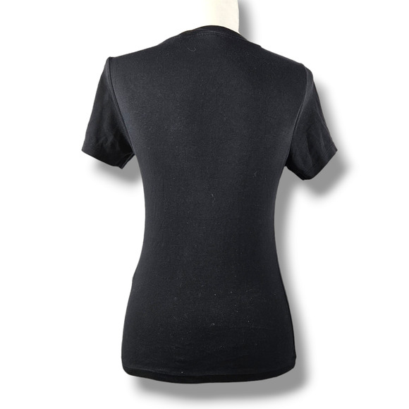 EUC Levi's Red Brand Logo Short Sleeve Rib Baby T-Shirt Sz. M Black - Picture 3 of 9